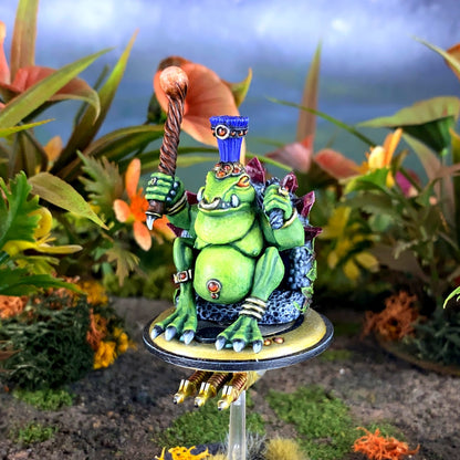 Lord Three-Snakes: Bizaza Noble Adventurer on flying throne